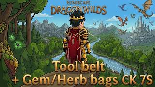 Details Runescape Dragonwilds Tool Belt and Gem Herb bag mods Update