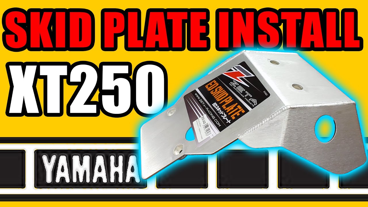Zeta Racing Skid Plate Installation Guide for Yamaha XT250 with Tool
