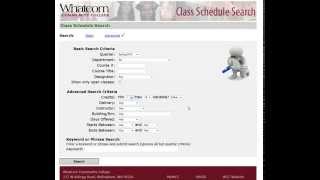 Advanced Class Schedule Search