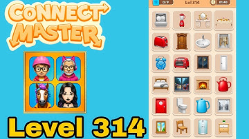Connect master match puzzle level 314 solution walkthrough