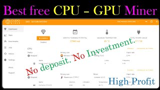 Free crypto mining with Cudo miner – free cpu gpu mining – cudo miner review