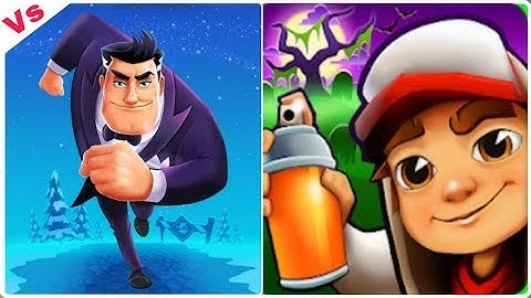 Subway Surfers Vs Agent Dash - GamePlay