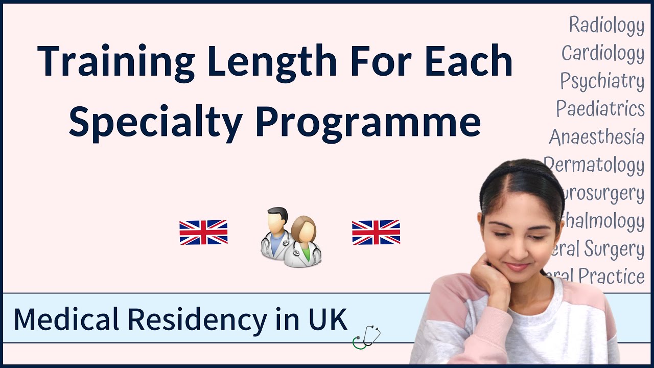 Training Length for Each Specialty Programme Medical Residency in UK