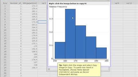 copy paste histogram statcrunch