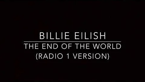 The End of The World (Piano Karaoke Instrumental) Billie Eilish (Rob Dickinson Cover)