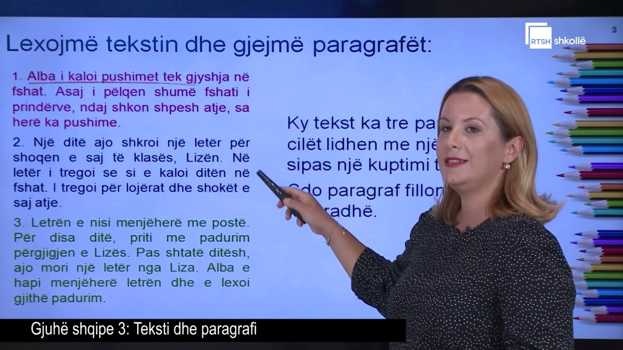 Teksti dhe paragrafi | Gjuhë shqipe 3