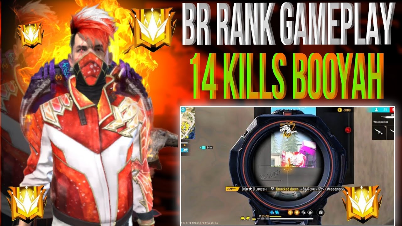 🔥 BR Rank 14 Kills Booyah! | Free Fire Intense Gameplay - YouTube