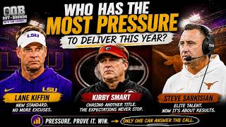 Who Has the MOST Pressure in 2026: Kiffin, Kirby or Sark 🔥