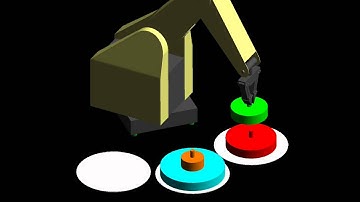 WorkSpace LT Towers of Hanoi using TeachMover robot