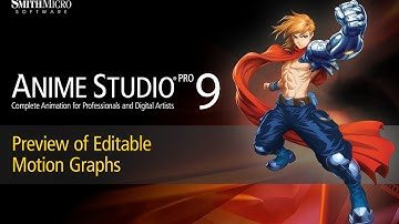 Anime Studio 9 & 9.5 Preview - Editable Motion Graphs Feature
