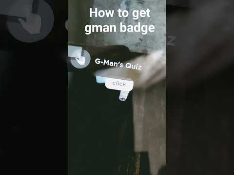 How to get gman badge