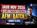 JAIIB Nov 2026 Online Course | JAIIB AFM Crash Course Classes | JAIIB AFM Exam Preparation