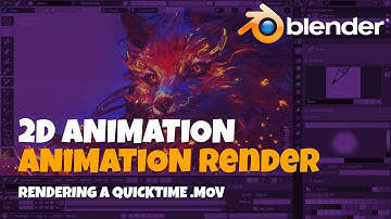 Blender 2D Animation, How to render to a Quicktime Movie file