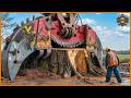 Extreme Dangerous Monster Stump Removal Excavator | Biggest Heavy Machinery Machines #2