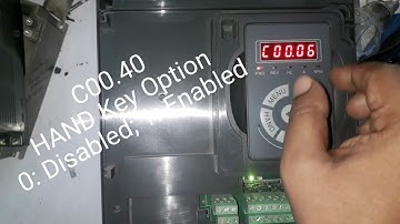 How to enable HAND Button of  Holip Inverter?