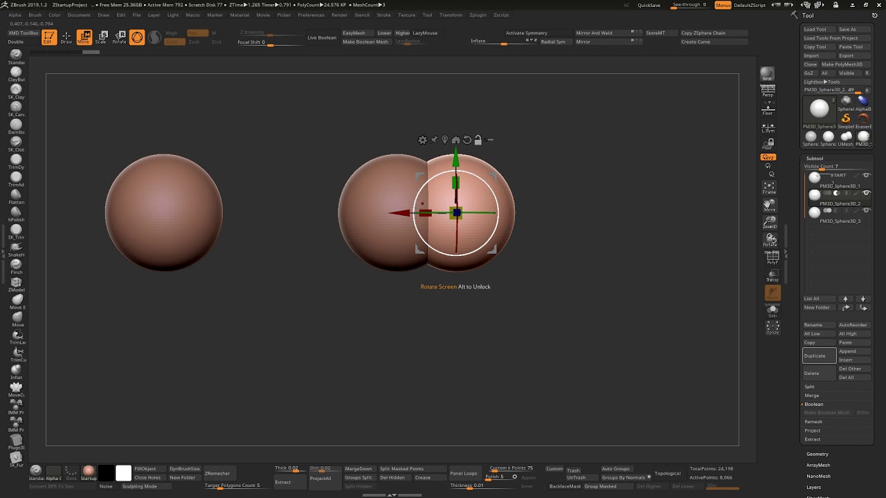 zbrush 2019 live boolean not working