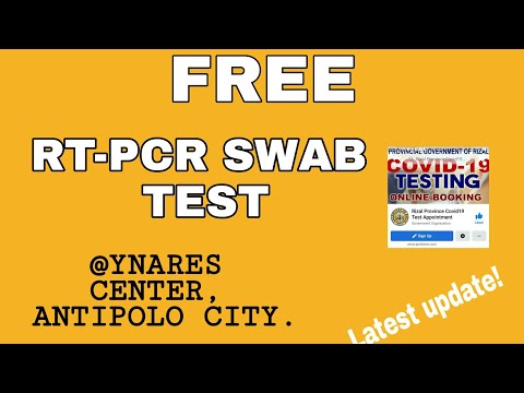 LIBRENG RT-PCR TEST SA YNARES CENTER, ANTIPOLO CITY.