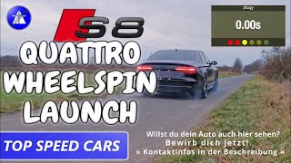 Audi S8 Plus 597 HP TOP SPEED DRIVE ON GERMAN AUTOBAHN *Dragy acceleration 0-100/100-200 km/h