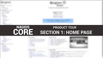 Navigating the Nagios Core interface and home page (Tour Part 1)