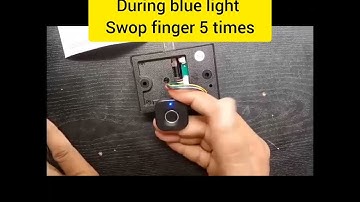 jenix biometric finger lock for drawer cabinet - how to register finger to unlock the lock