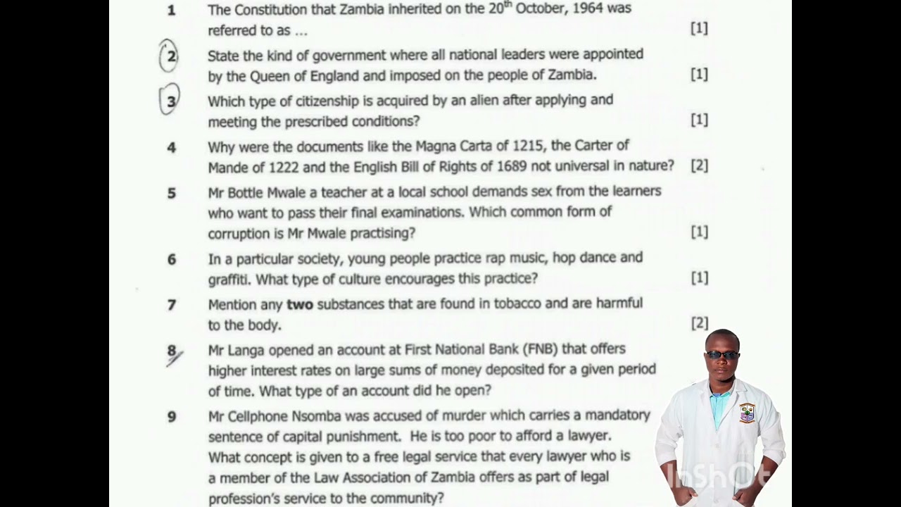 GRADE 12 CIVIC EDUCATION REVISION 7 G12