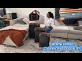 KUNEL Expandable 5 Piece Luggage Sets with Detachable Spinner Wheels and TSA Lock, Unisex Hardside A
