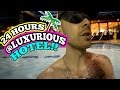 24 HOUR OVERNIGHT CHALLENGE SNEAKING INTO A LUXURIOUS HOTEL  // 24 HOUR OVERNIGHT CHALLENGE IN HOTEL