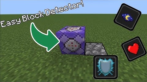 Simple Block Detector|MCPE Command Block Tutorial 1.20