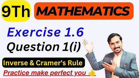 Class 9 Math Chapter 1-Exercise 1.6 Question 1(i) || 9th Exercise 1.6 Question 1|| Exercise 1.6  9th