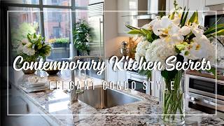 Refined Contemporary Condo Kitchen 🍷 Brilliant Design with Premium Materials and Chic Appeal