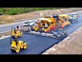 Incredible Modern Road Construction Machines, Fast Concrete Paving & Asphalt Paving Heavy Equipment
