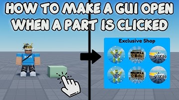 HOW TO MAKE A GUI OPEN WHEN A PART IS CLICKED 🛠️ Roblox Studio Tutorial
