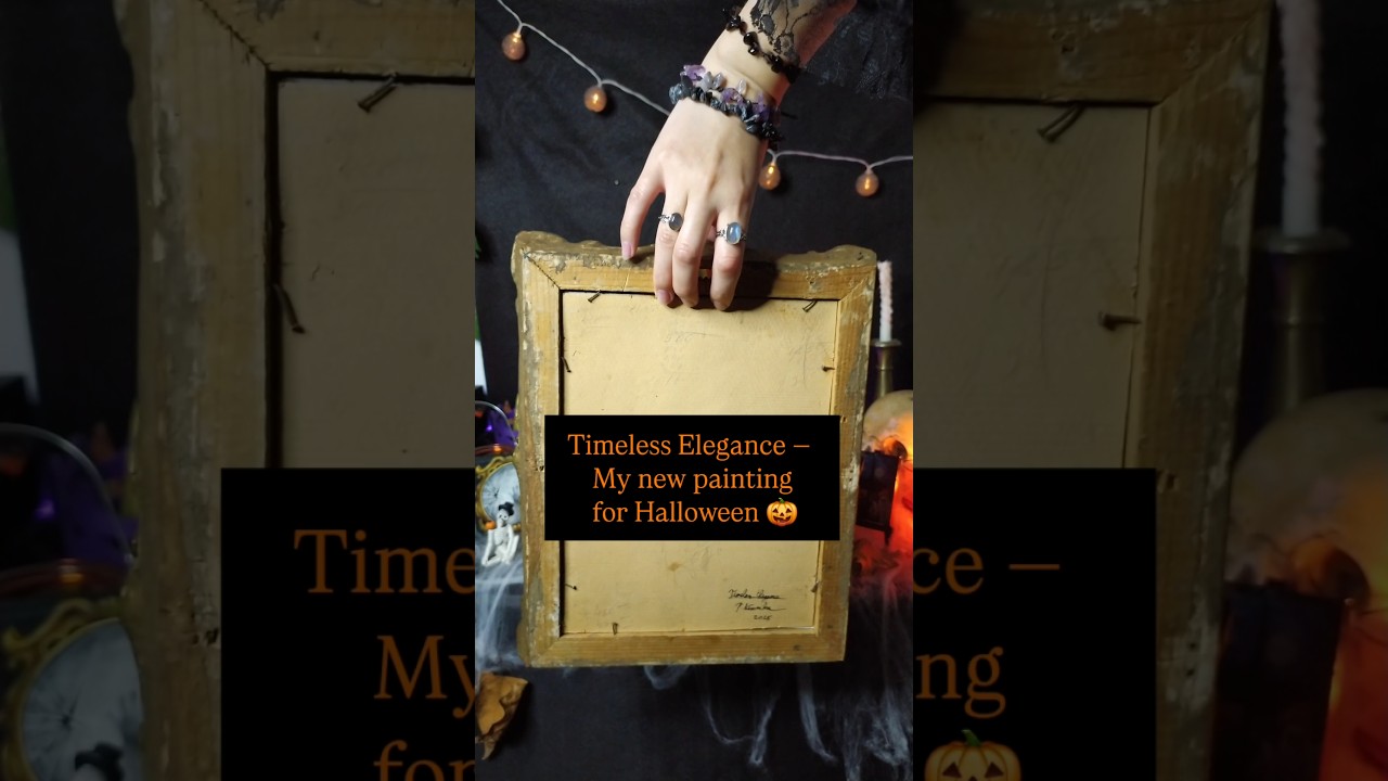 My new painting for Halloween. 🎃 #art #painting #halloweenart #darkart #skull #skeleton #spooky