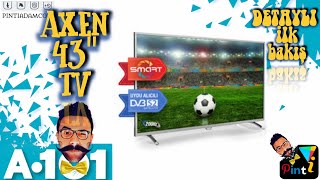 A101 AXEN AX43DIL005 43” UYDU ALICILI LED TV detaylı ilk bakış - PİNTİ AKTÜEL İNCELEME -