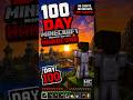 100 Days Minecraft Hardcore In Bedrock Edition 😱 #minecraft #viral #trending #shorts #gaming #reels