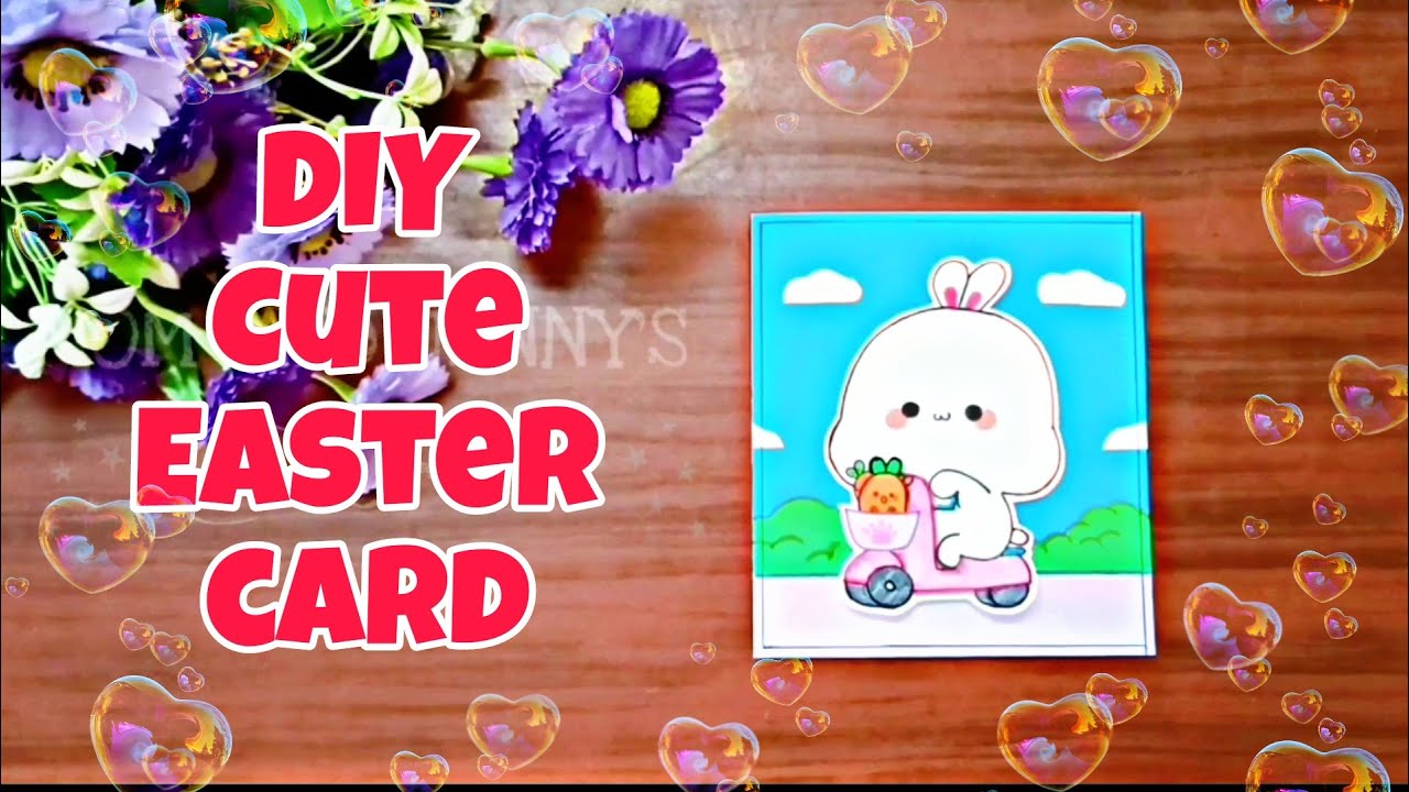 Diy cute Easter bunny card 🐰/Easter craft/How to make easter card/Paper ...