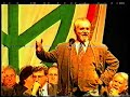 Térdre, magyar! - Csurka László előadja Szentmihályi Szabó Péter versét. MIÉP tüntetés 1996. 10. 27.