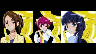 Smile Precure 2013 Namie Sasaki And Miyuki Hoshizora And Aoki Reika Playing Sousaphone Duet Scene
