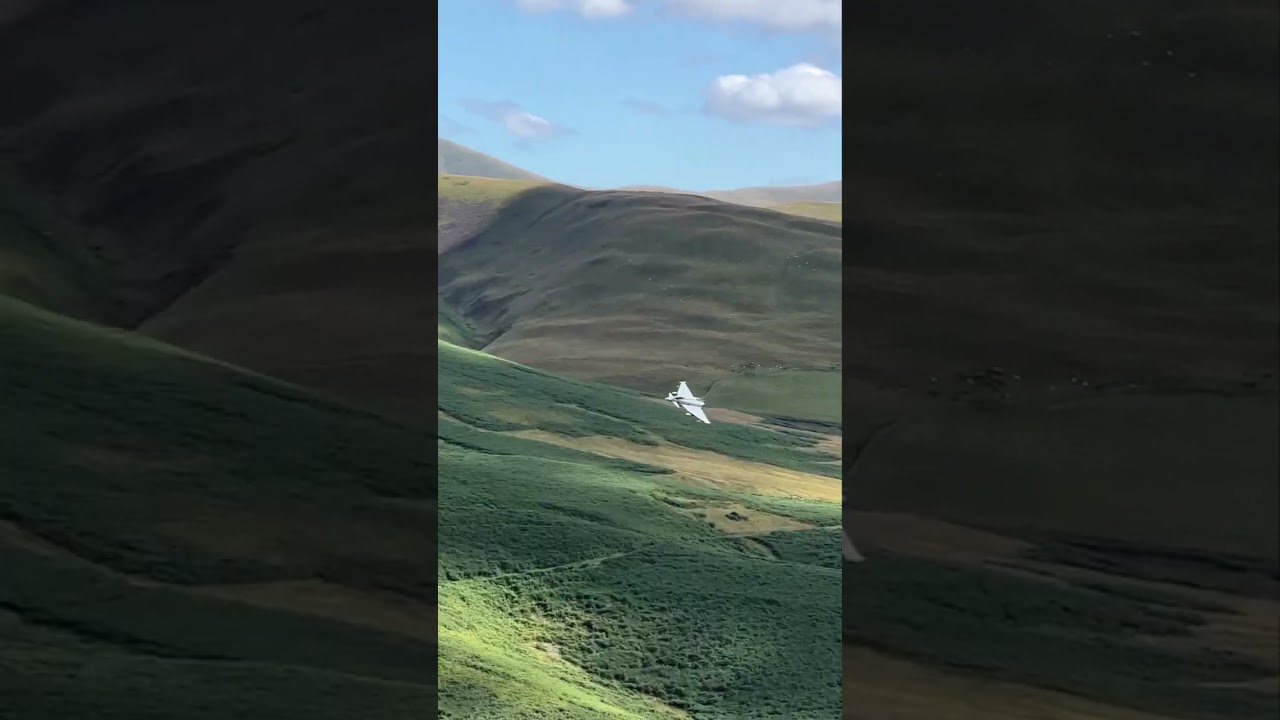 Royal Air Force flying at low level in Cumbria 