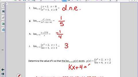 12.2 Finding limits algebraically Part 3