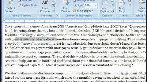 Book Indexing - How To Make A Book Index In Microsoft Word