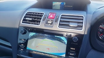 2018 WRX STi reverse camera centre screen side view camera front camera changes