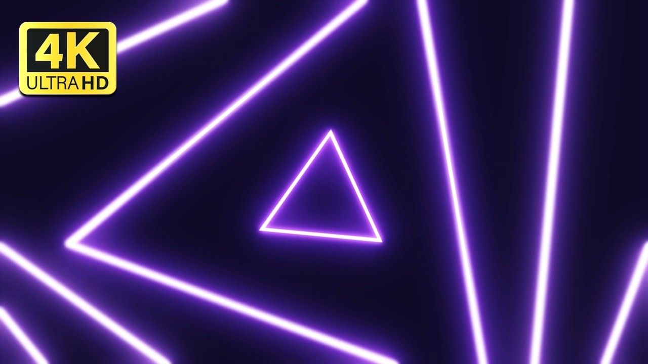 Neon Loop VJ Background || 4K Abstract Neon Tunnel Motion Graphics ...