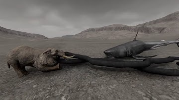 MEGALODON AND 2 TITANOVOA VS EVERY UNIT | Beast Battle Simulator