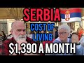 Serbia Cost of Living, $1,390 a month budget for two. (American Expats in Serbia)