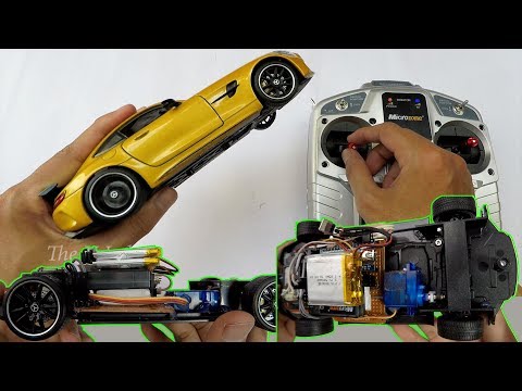 How to convert Mercedes AMG GT Welly FX 1/24 to RC Car