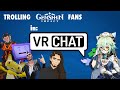 Voice Actor Trolls Genshin Fans in VR Chat
