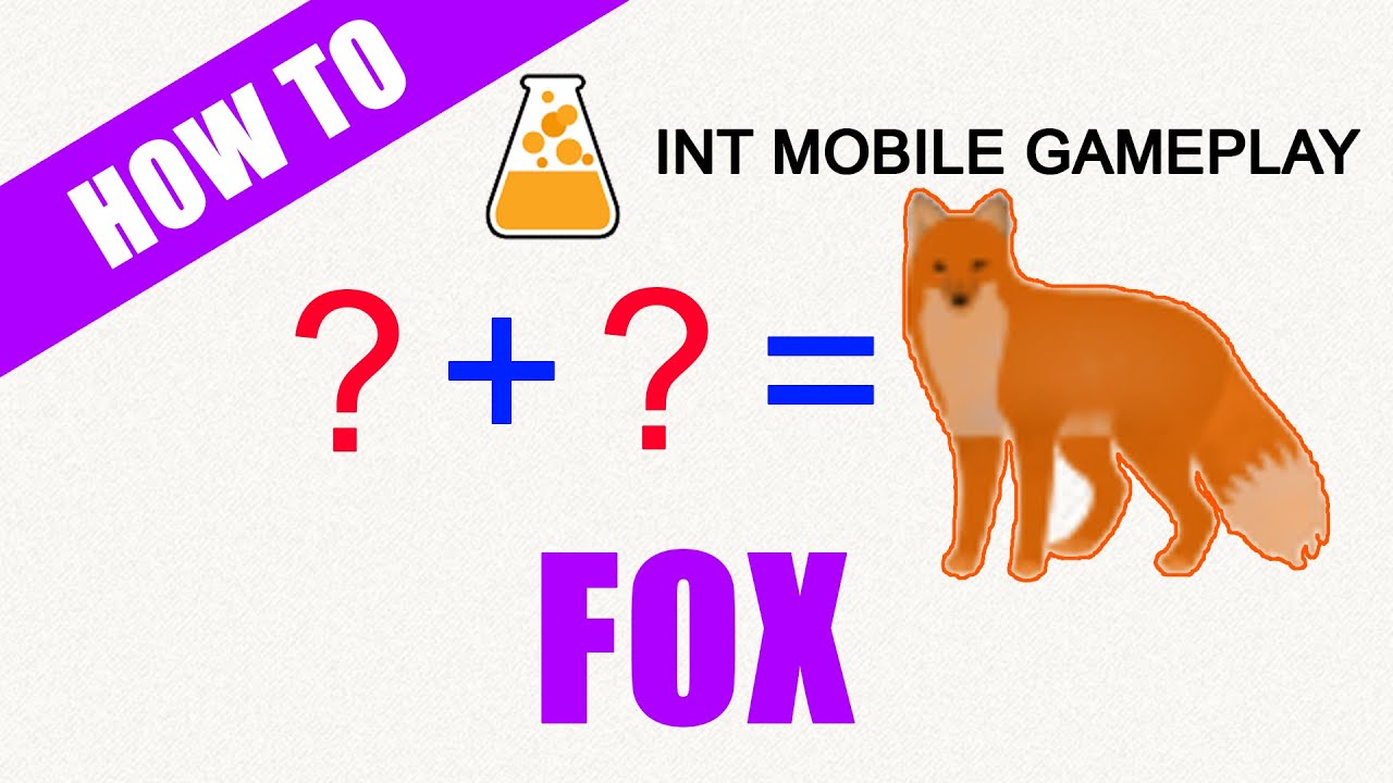 How to make a FOX in Little Alchemy INT MOBILE GAMEPLAY YouTube