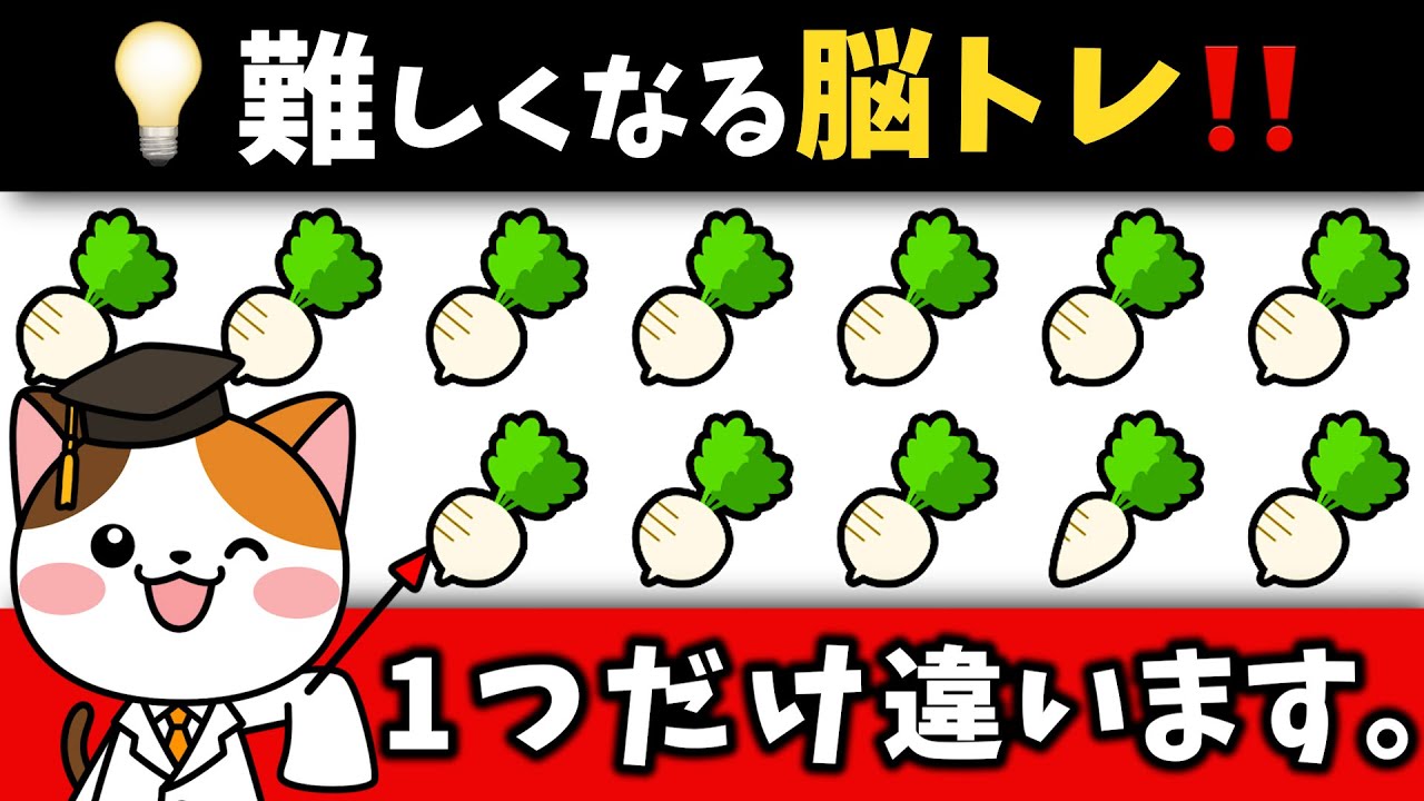 🥣テーマは七草粥！様々な脳トレ問題で脳をシャキっと！違いを探して楽しく鍛える♪【七草粥編】