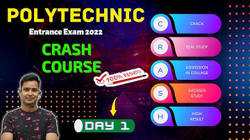 Day : 1 CRASH COURSE : POLYTECHNIC ENTRANCE EXAM CRASH COURSE BY RACEVA ACADEMY | #UpPolytechnic
